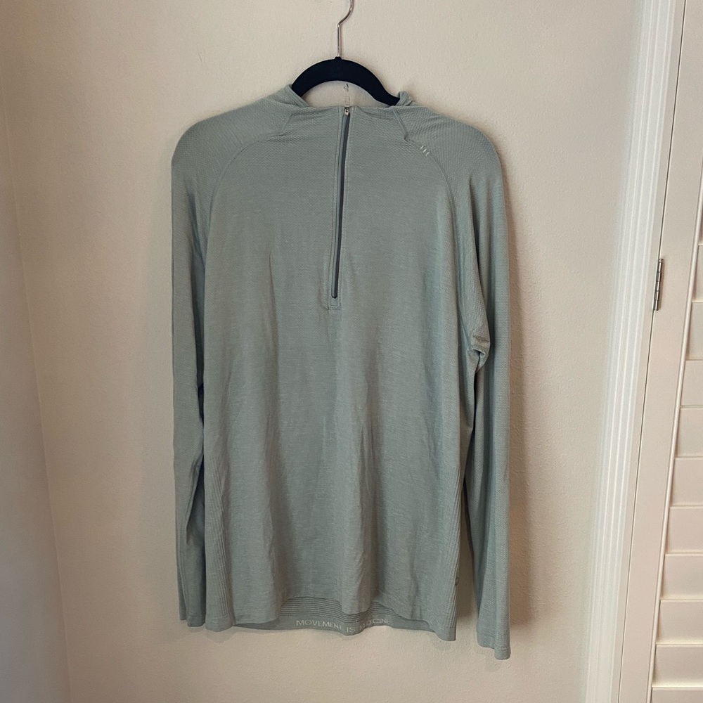 Lululemon Metal Vent Tech 2.0 Half Zip Delicate Mint Mens XL